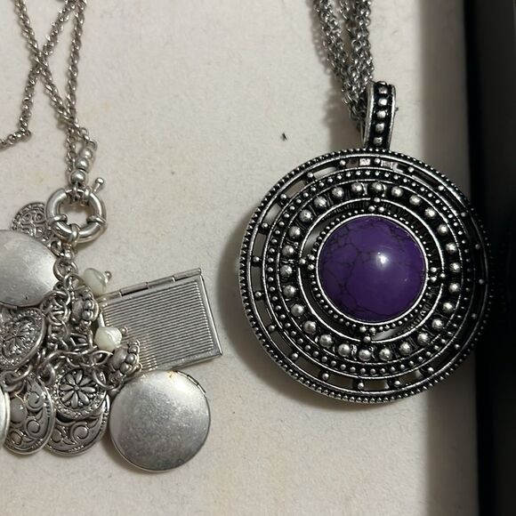 Silver and Turquoise Necklace lot from Premier designs - Picture 2 of 3